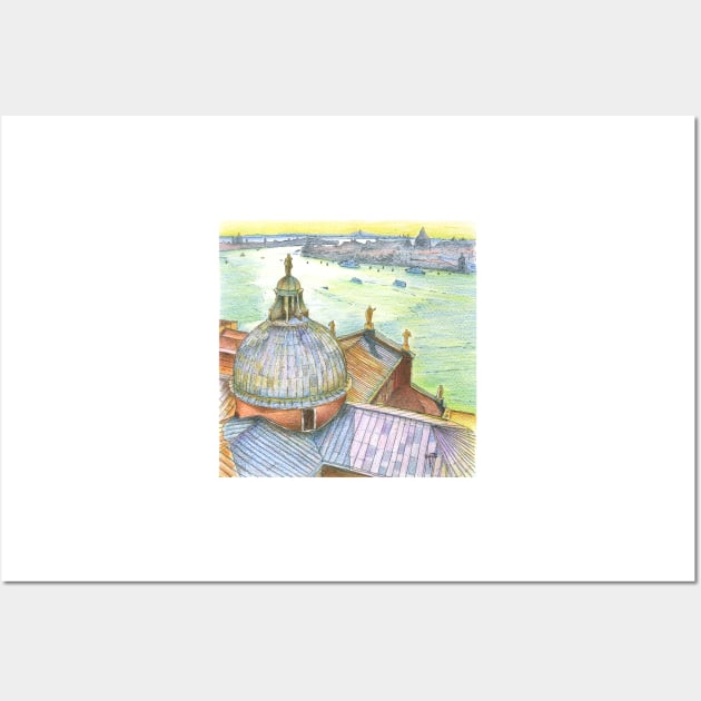 VENICE. View to Grand Canal from Basilica Di San Giorgio Maggiore. Wall Art by terezadelpilar